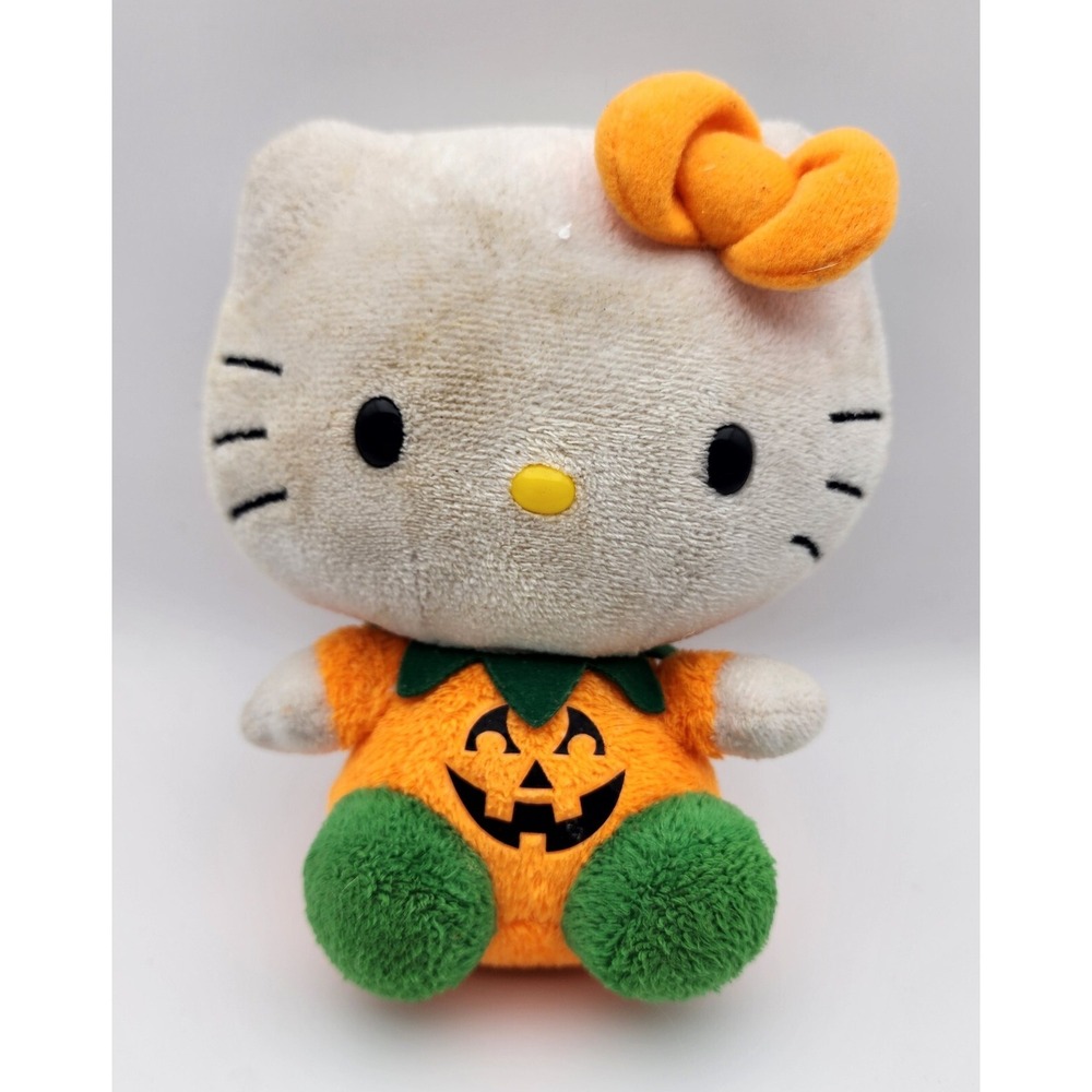 TY BEANIE BABY HELLO‎ KITTY PUMPKIN VINTAGE